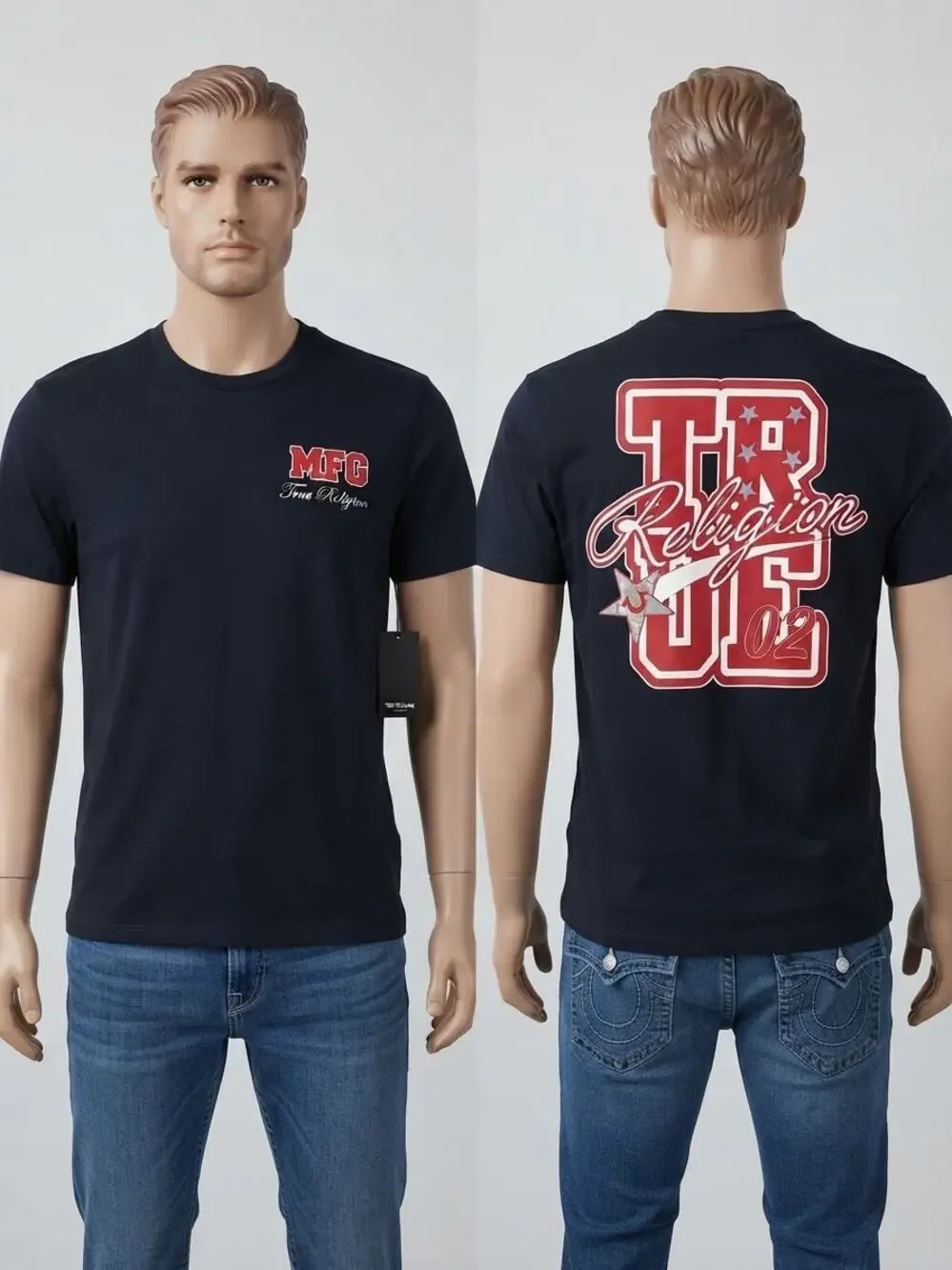 NWT True Religion Men's Black 